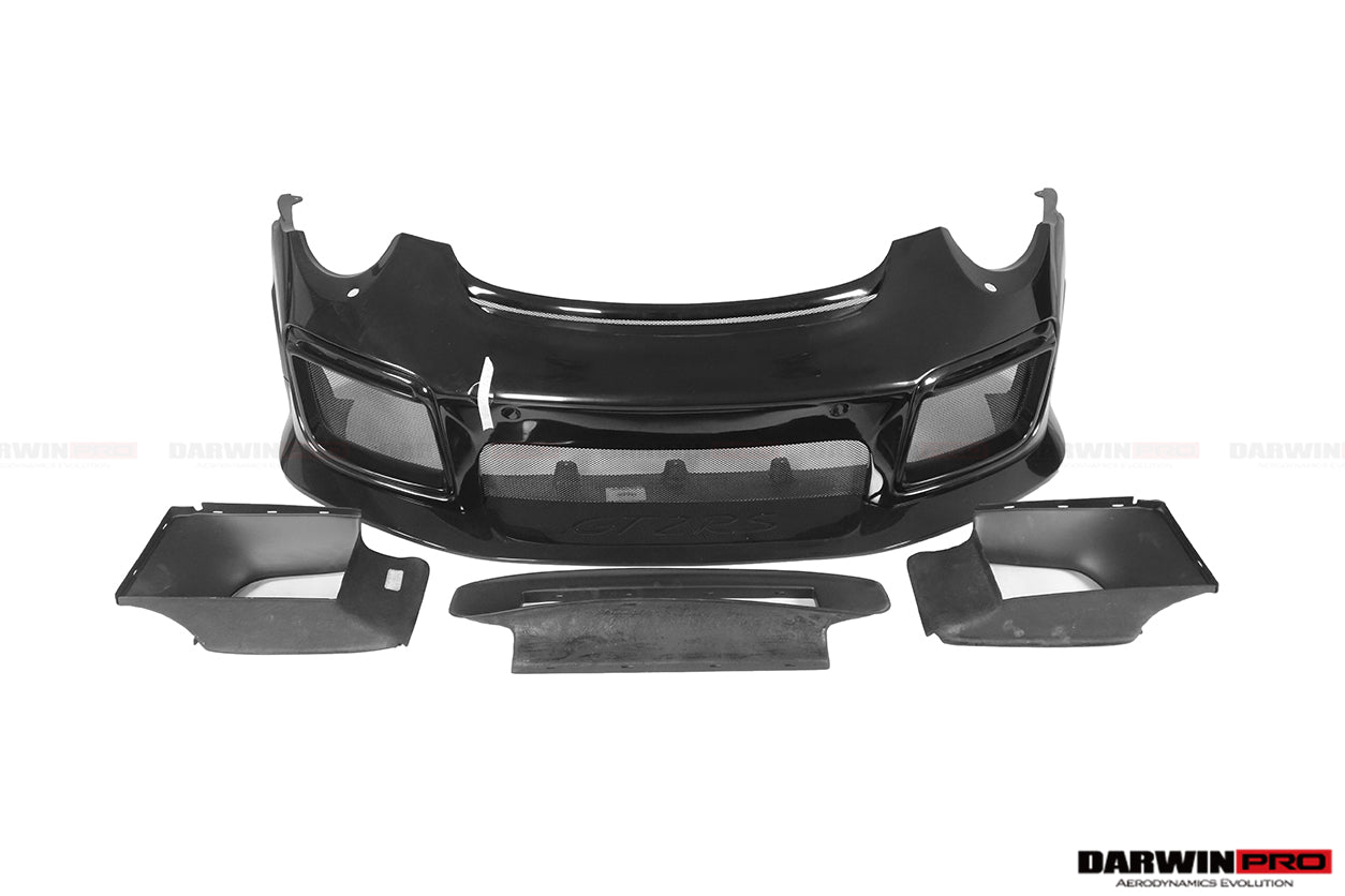 2013 - 2019 Porsche 911 991 Turbo S GT2RS Style Partial Carbon Fiber Front Bumper and Fender